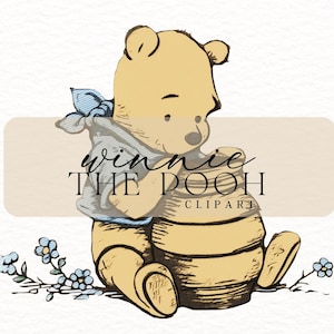 Imágenes prediseñadas de Winnie the Pooh, imágenes prediseñadas de Winnie the Pooh, Winnie the Pooh clásico, Winnie png, álbum de recortes de Winnie Pooh, diseño de Winnie png-2