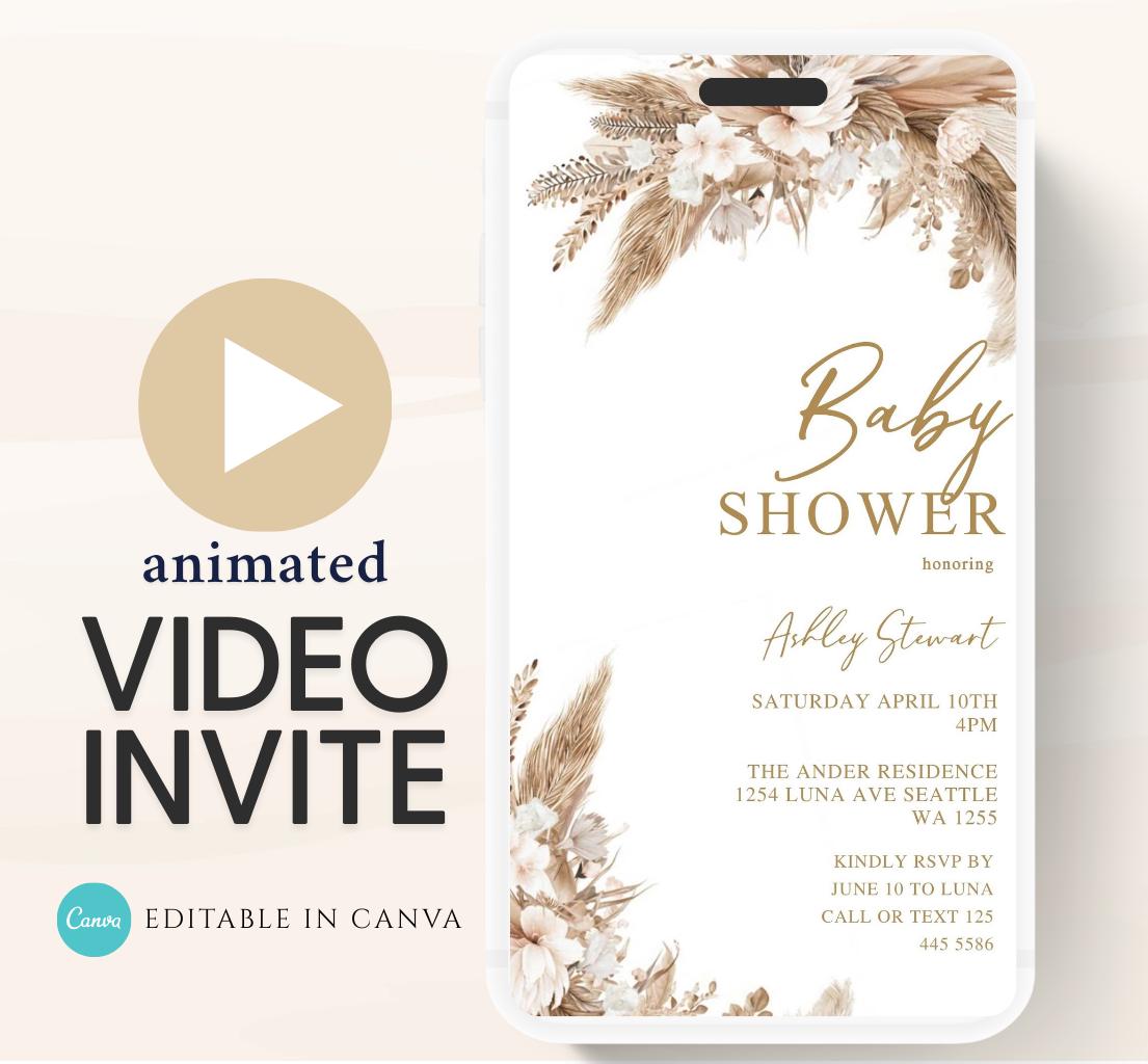 Boho Baby Shower Invitation - a mockery of purity