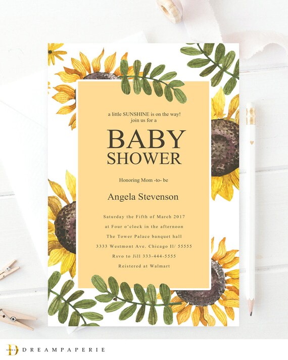 sunflower baby items