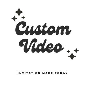 Custom Video Invitation: Animated Digital Invite, Editable in Canva
