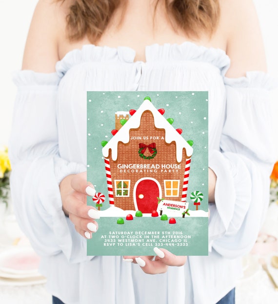 Gingerbread Party Invitation