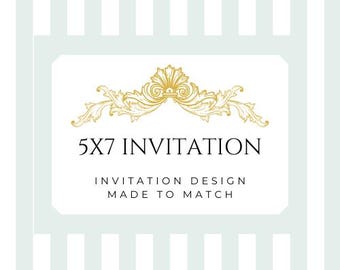 Get a Digital 5X7 card design to match your video invitation!