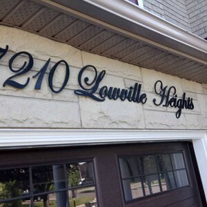 Cursive House Sign Script House Numbers & Street Sign, Cursive Home Address Sign - Etsy