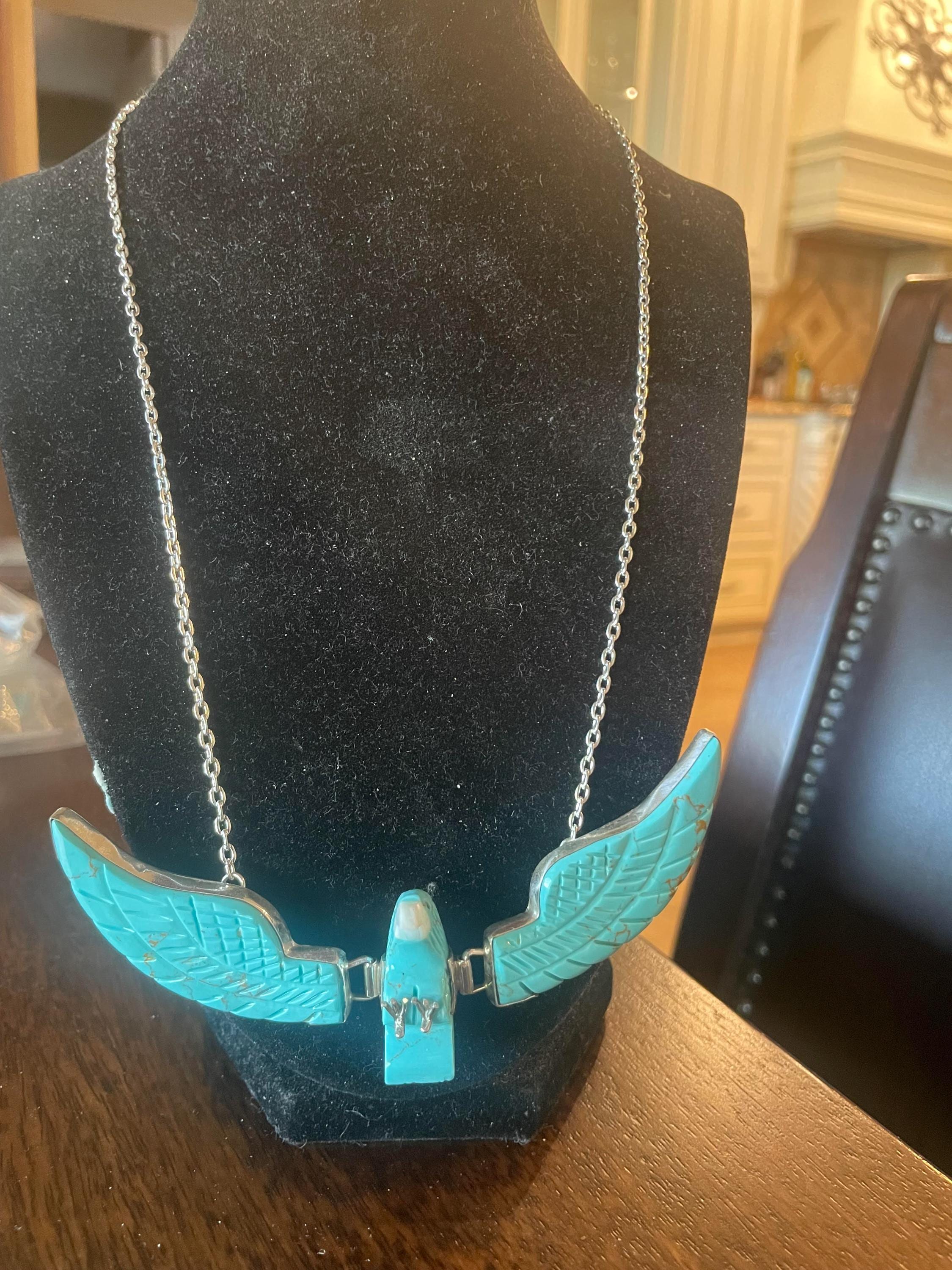 Zuni eagle fetish - Etsy 日本