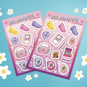 Stationery 90s Toys Sticker Pack Journalling Tamagotchi Troll Polly Pocket Planner Stickers Sticker Sheet Stickers