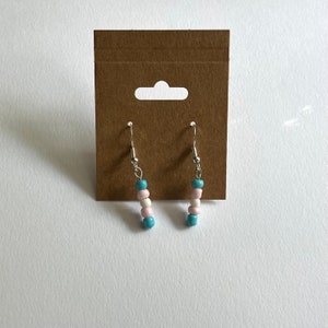 transgender pride flag earrings