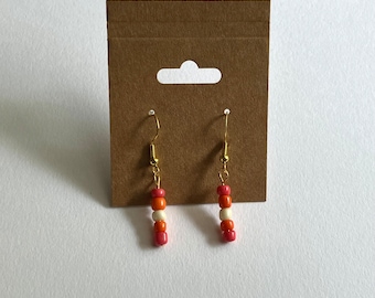 lesbian pride flag earrings