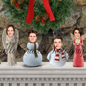 Funny Christmas digital background customizable