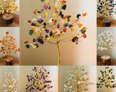 Crystal tree Rainbow Tree Gemstone tree bonsai tree Chakra Tree Sculpture, Gem Tree, Tree of Chaka, Feng Shui, Healing Gems, Reiki