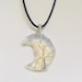 Moon necklace ,Opalite moon necklace ,Opalite Moon Pendant, Opalite Crystal, Opalite Necklace, Wire Wrapped Pendant, Crystal pendant 