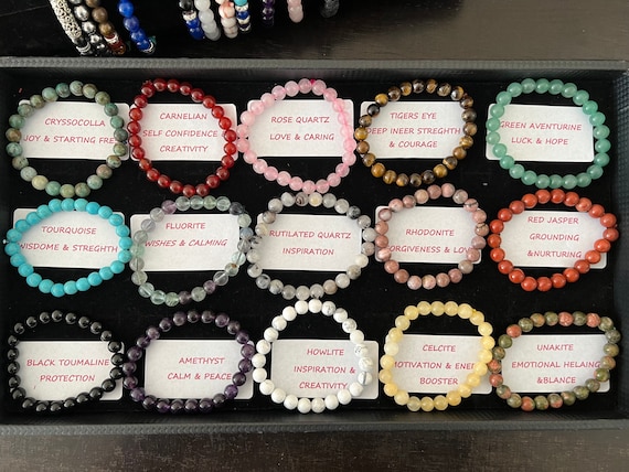 Reiki healing crystal bracelets deals
