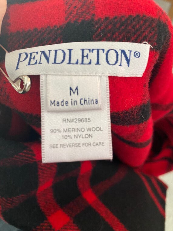 FULLY REVERSIBLE PENDLETON wool coat size M - image 7