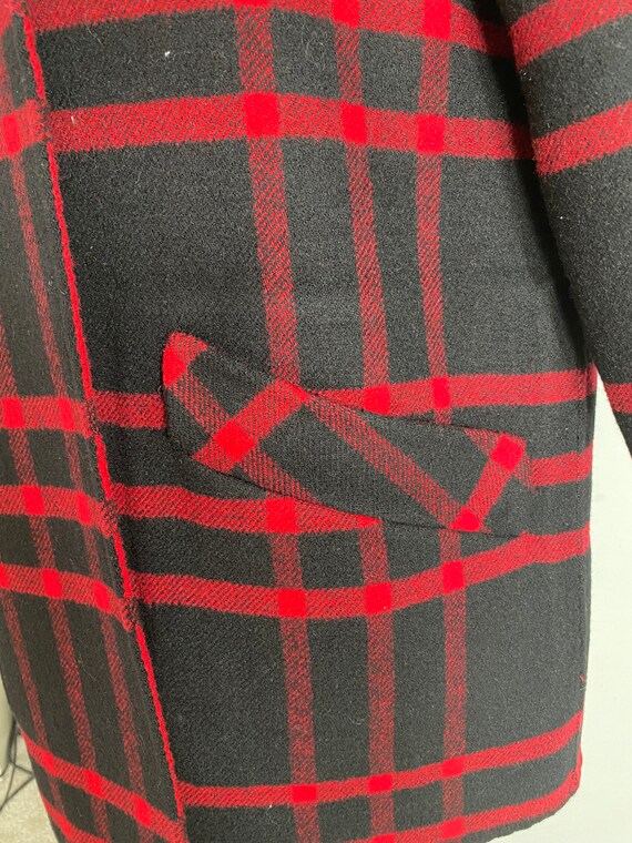 FULLY REVERSIBLE PENDLETON wool coat size M - image 2