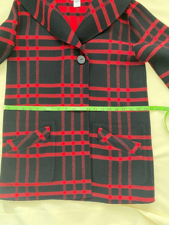 FULLY REVERSIBLE PENDLETON wool coat size M - image 9