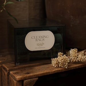 Organization Bin Labels | Custom Handmade Vintage Farm House Style High-Quality Waterproof Labels for Home Organization