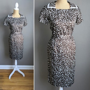 XS- 1960's D'Allaird's brown floral skirt set
