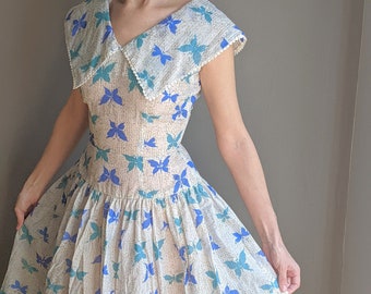 1950's butterfly dress