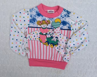 Vintage 80's toddler sweatshirt set