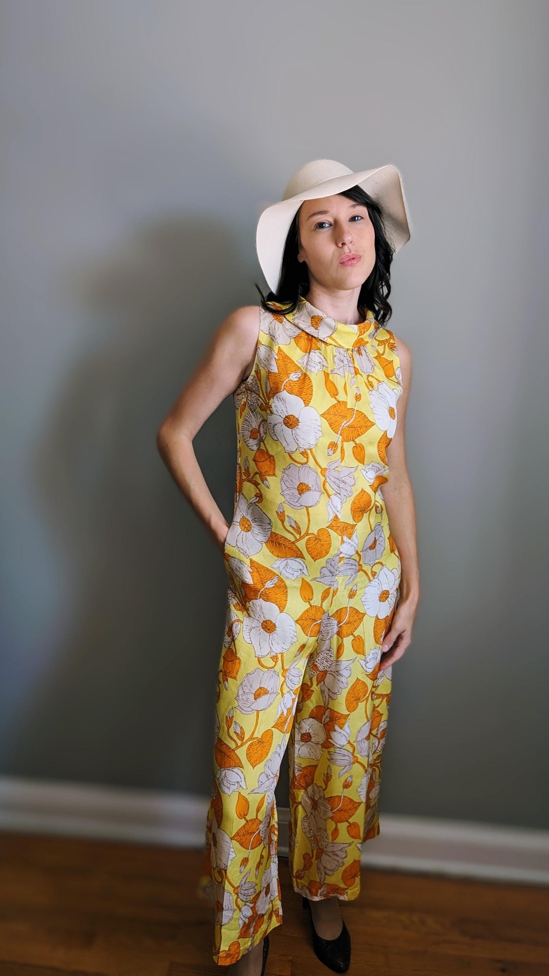 Nellie 70'S Floral Jumpsuit