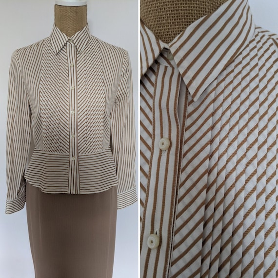 Y2K Jones New York striped blouse