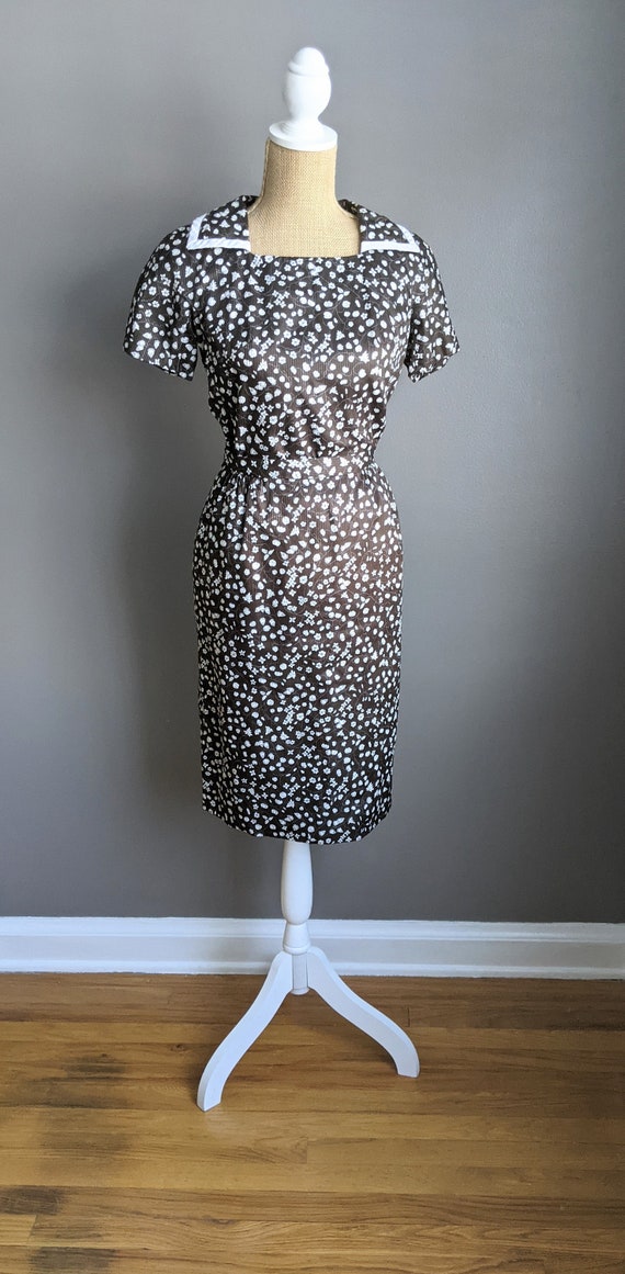 1960's D'Allaird's brown floral skirt set - image 8