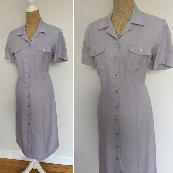 90's NOS lavender shirtdress