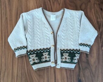 black teddy bear cardigan