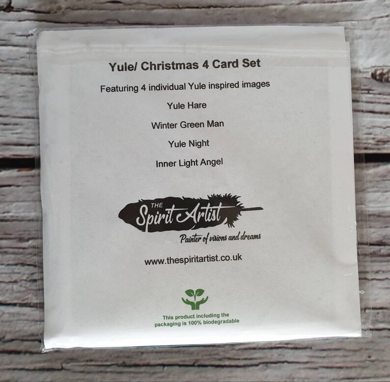 Yule/ Christmas Inspired Greetings Cards 4 Pack Etsy