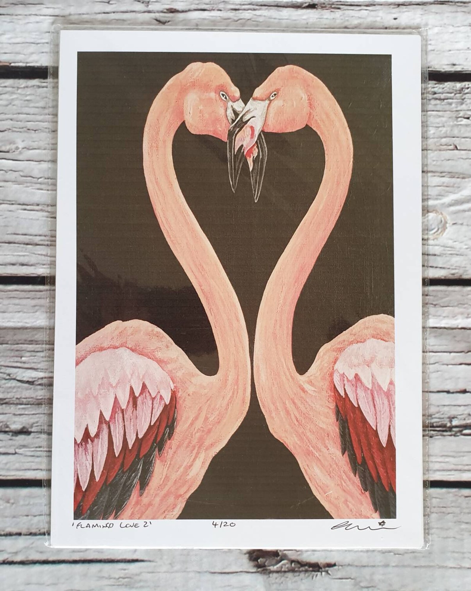 Flamingo Karte Flamingo Love 2 Grußkarten und | Etsy