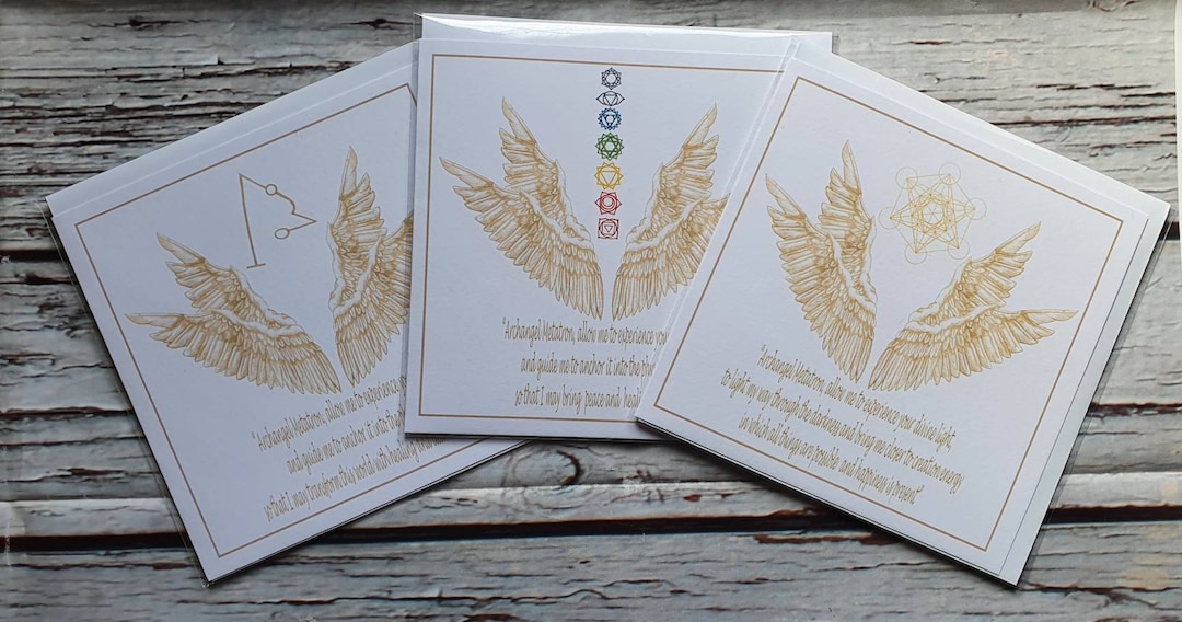 Archangel Metatron Prayer Greetings Cards Healing From the Angels, Angelic Guidance, Angel