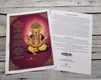 Ganesha Full colour A4 art print