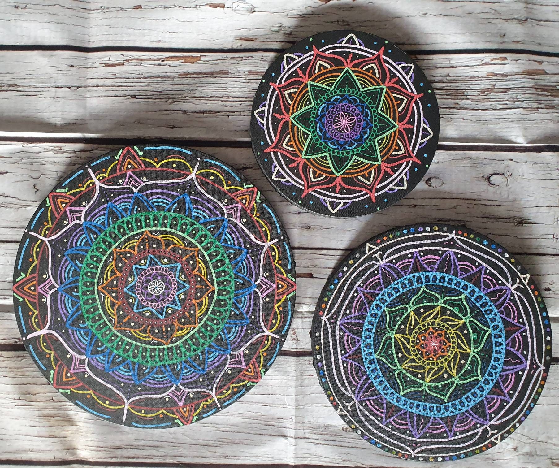 Mandala Art - original Spiritual Painting, Healing Artwork, Mandalas