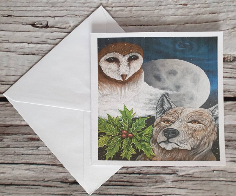 Yule/ Christmas Inspired Greetings Cards 4 Pack Etsy