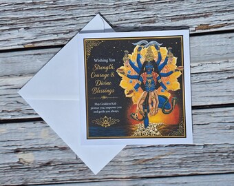 Kali Goddess and Divine Mother Greetings Card