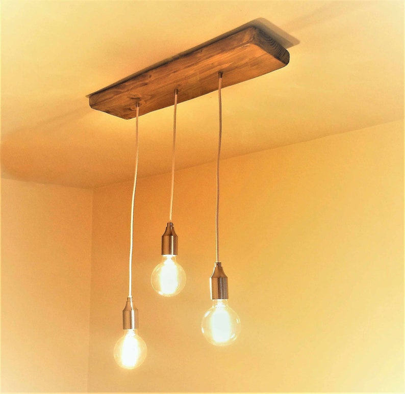 Contemporary Ceiling Light Brushed Chrome Pendants On Image 0