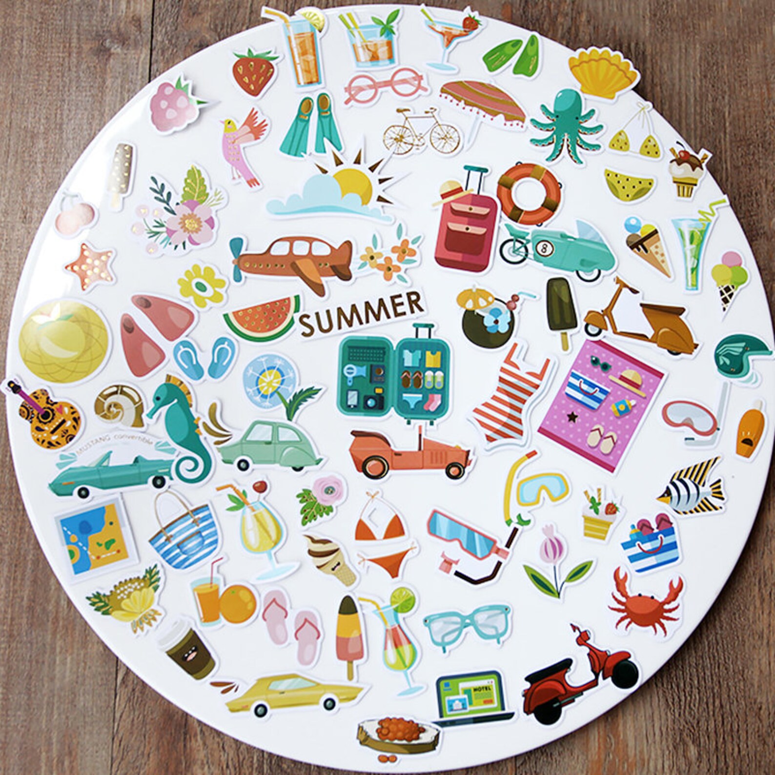 75 Pcs Summer Vacation Stickers Beach Vacation Sticker Etsy