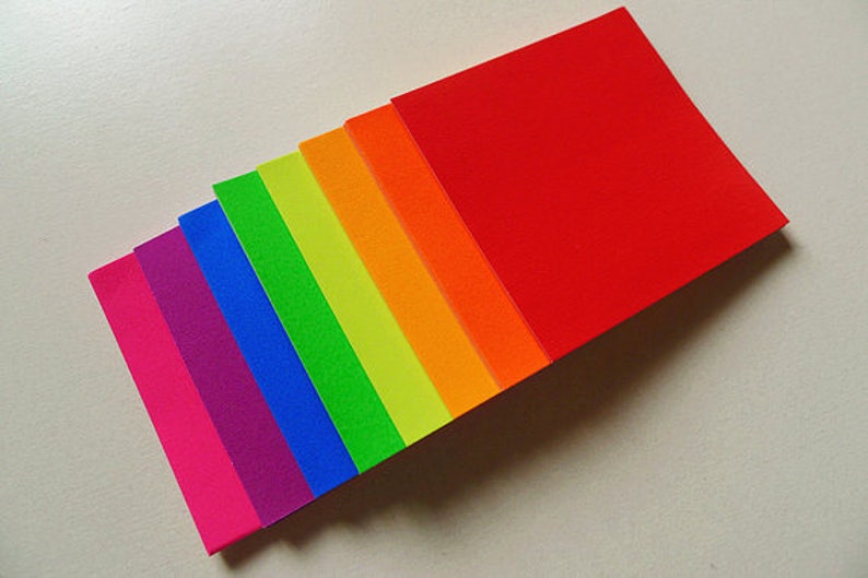 120 sheets Bright Colors Rainbow Origami Square Paper Pack for Origami Paper Project