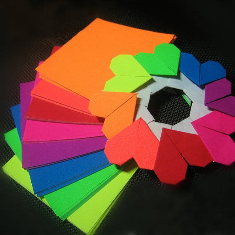 120 sheets Bright Colors Rainbow Origami Square Paper Pack for Origami Paper Project