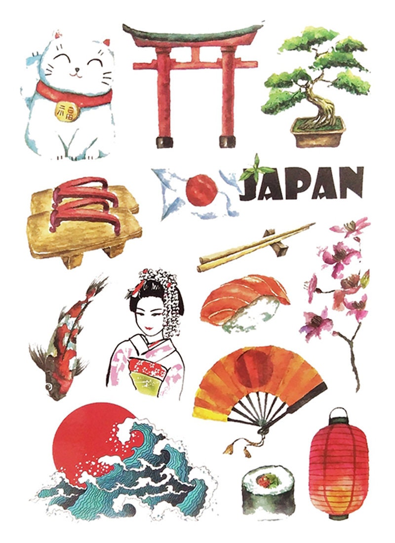 Japan Travel Stickers 14PCS Laptop Sticker Suitcase Etsy