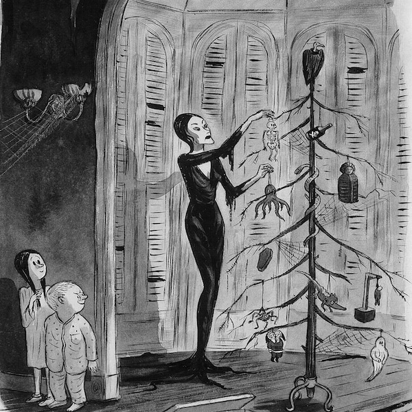 Addams Family Holiday Greeting Cards Blank