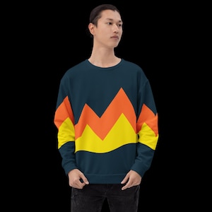 Jackie Chan Retro Feuer Sweatshirt 1980er Jahre Meals on Wheels
