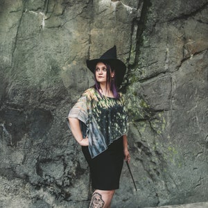 Witchy Wizarding Chiffon Cape Dress image 7