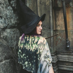 Witchy Wizarding Chiffon Cape Dress image 5