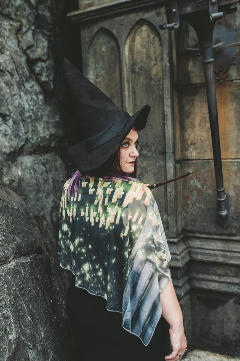 Witchy Wizarding Chiffon Cape Dress image 5