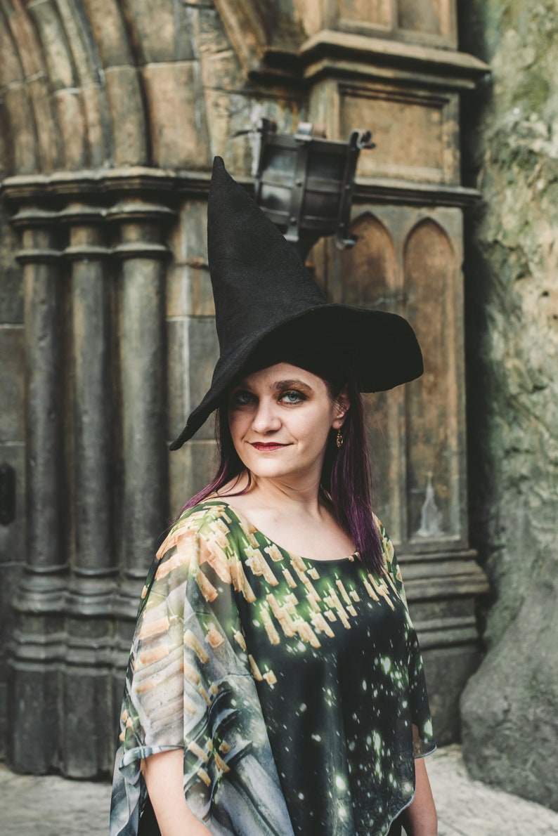 Witchy Wizarding Chiffon Cape Dress image 8