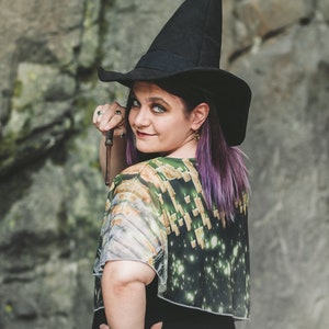 Witchy Wizarding Chiffon Cape Dress image 2