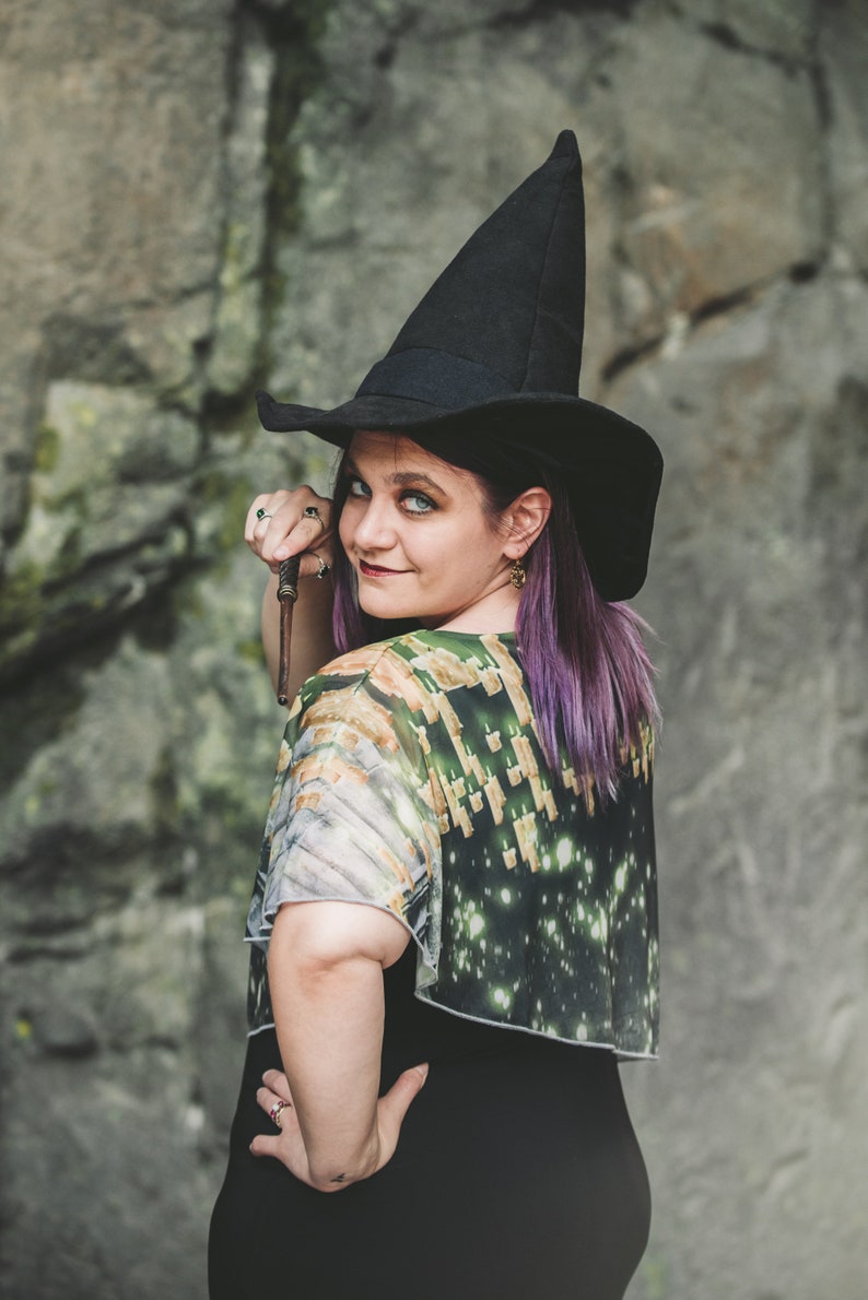 Witchy Wizarding Chiffon Cape Dress image 2