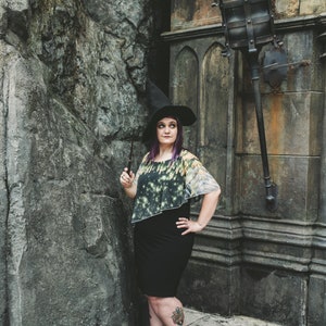 Witchy Wizarding Chiffon Cape Dress image 3