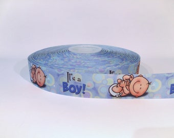 Webband Baby "It's a boy" 22mm - 1 Meter