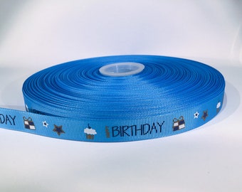 Webband Happy Birthday 16mm - 1 Meter